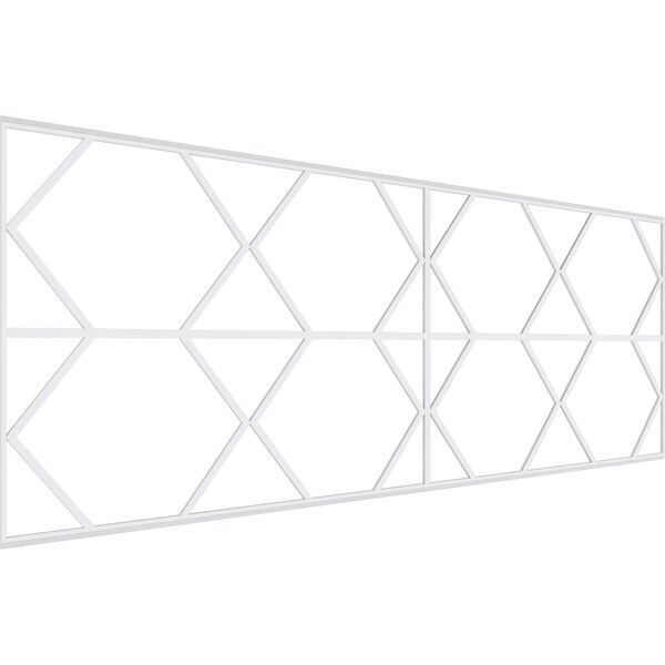 Ekena Millwork Set of Four Panels for 94 1/2"W x 36 1/4"H Fraser Fretwork Wainscot Wall Paneling WPKP18X01X47FSR - main
